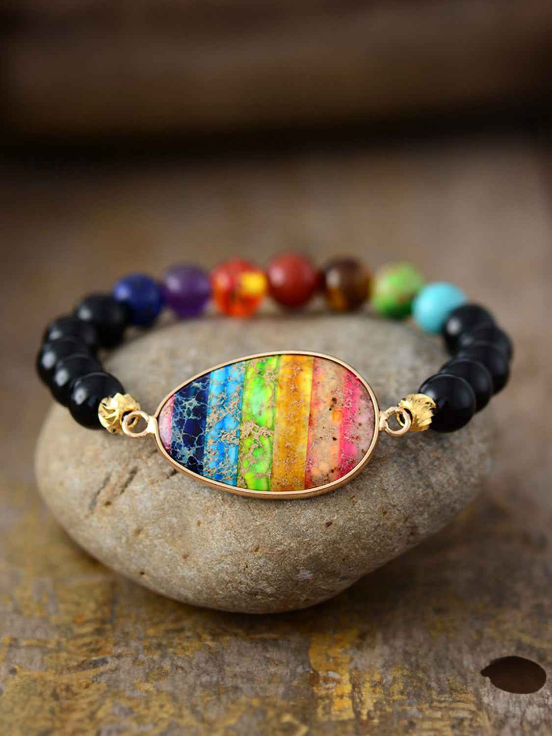 Geometric Beaded Shape Bracelet