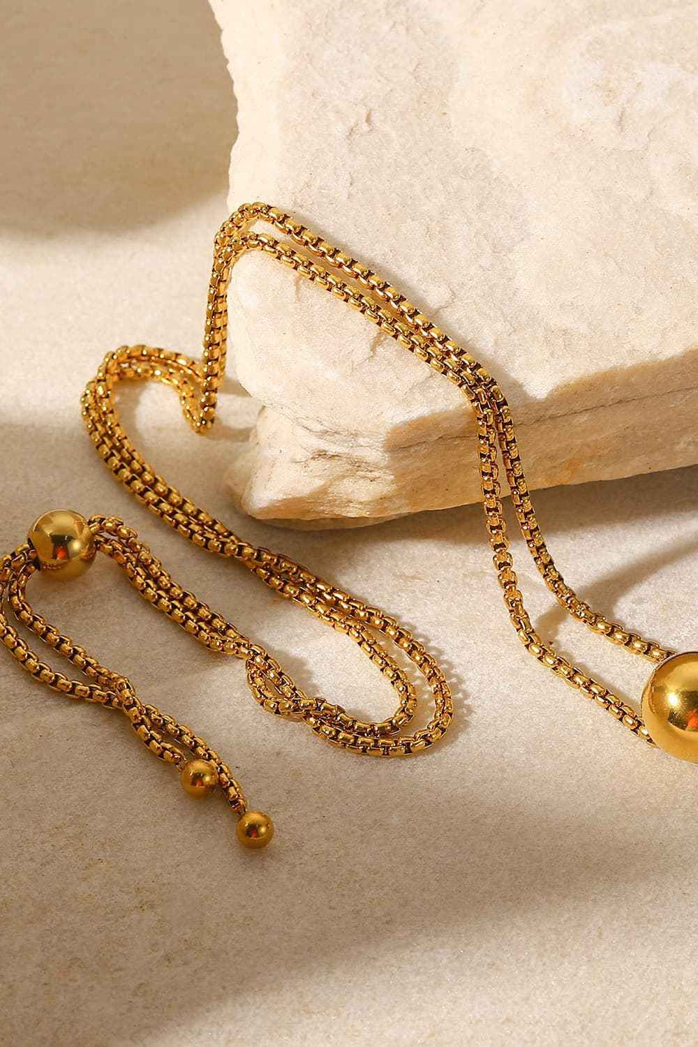 Elegant Round Gold Plated Necklace