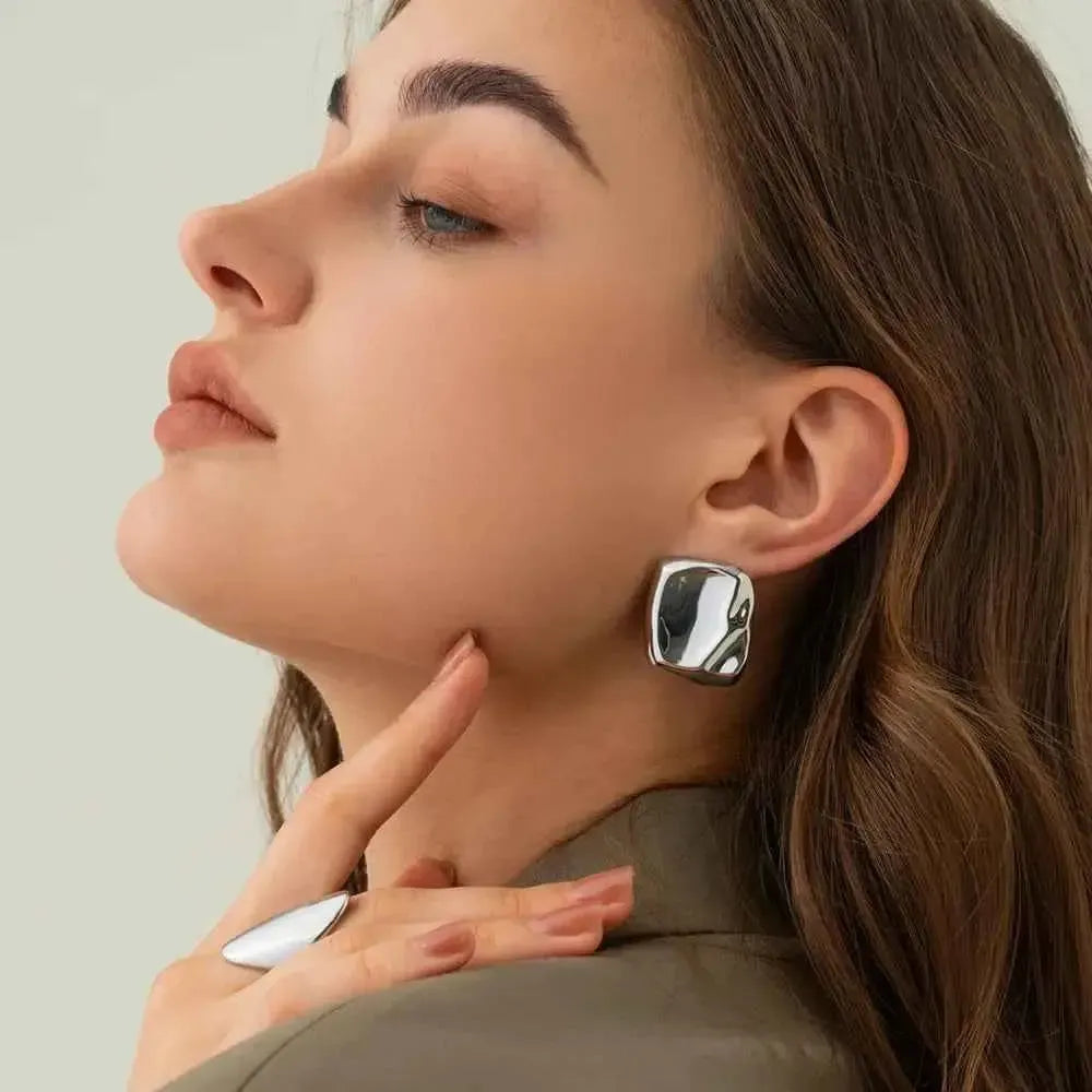 Sleek Stainless Steel Studs