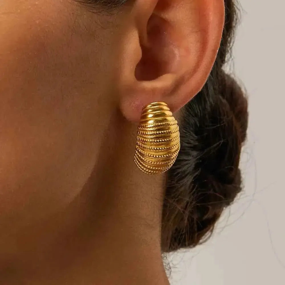 Timeless Gold Stainless Steel Studs