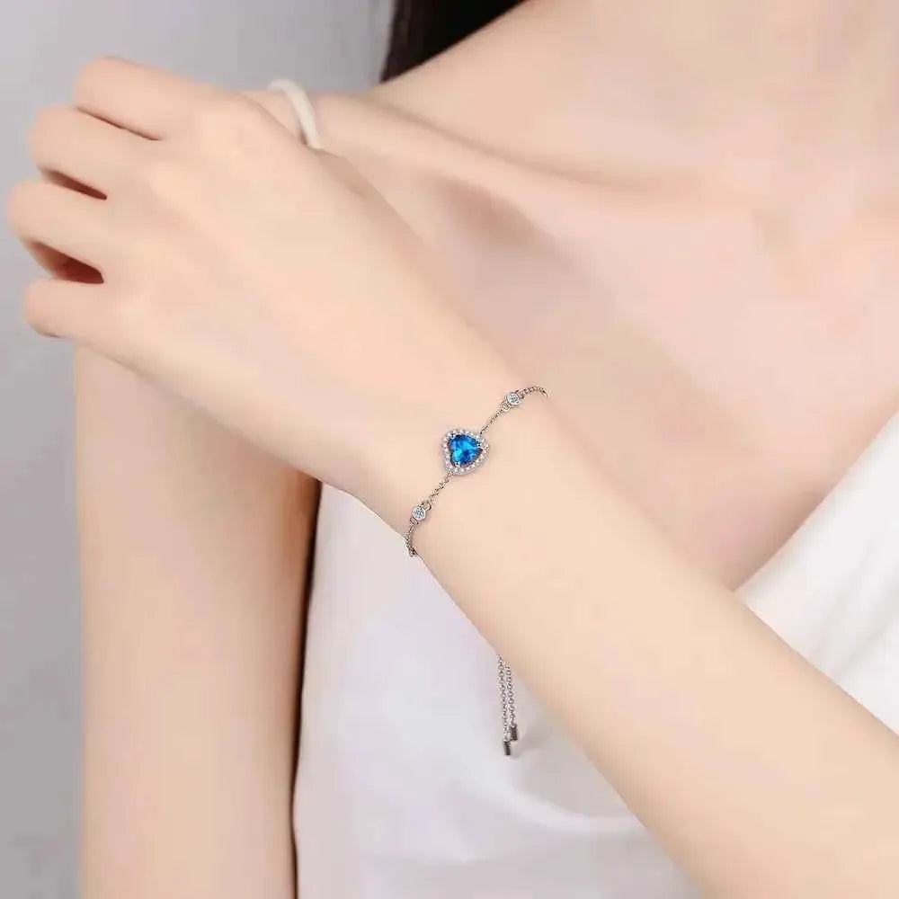 Dainty 1 Carat Silver Bracelet