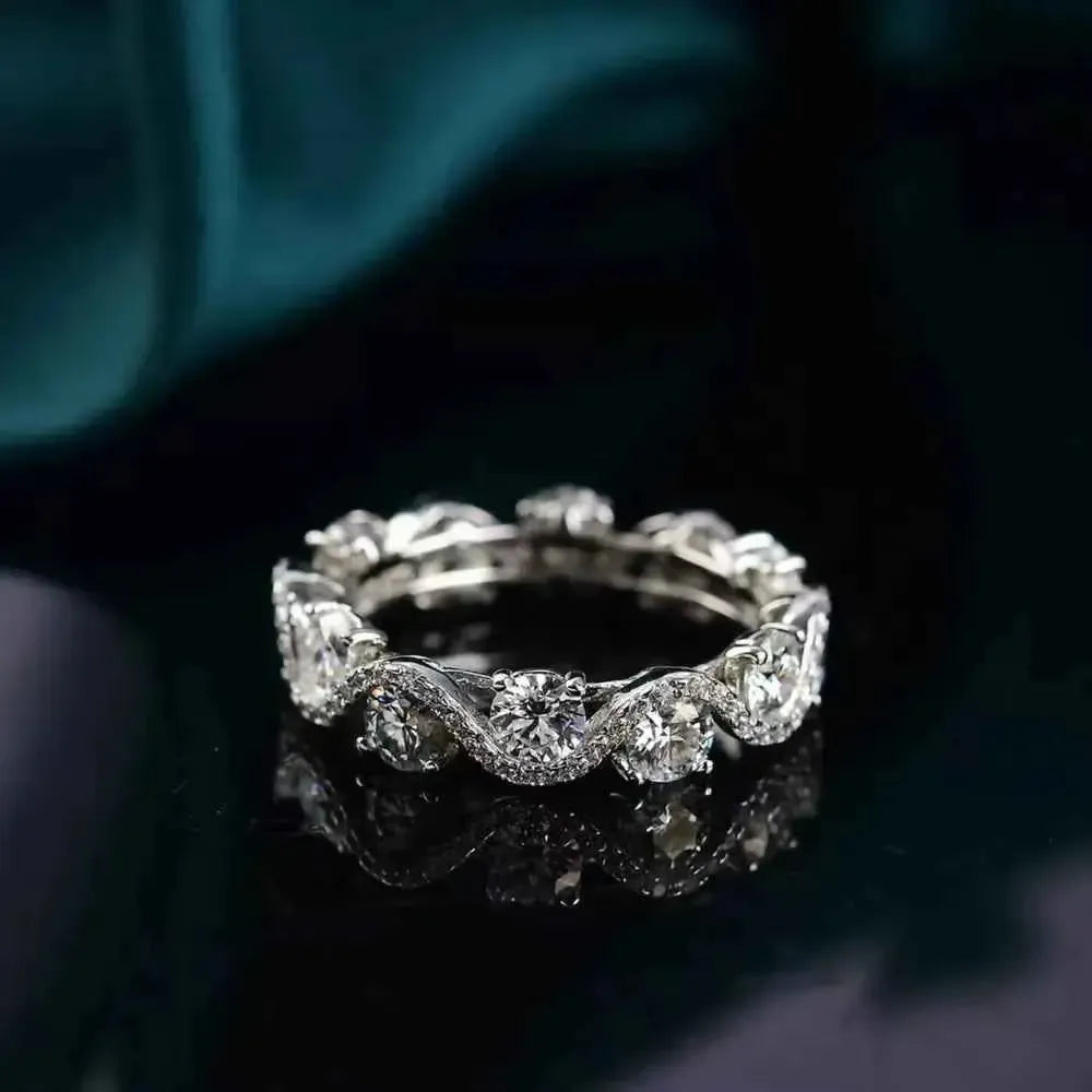 Moissanite Ring – 925 Sterling Silver Shine