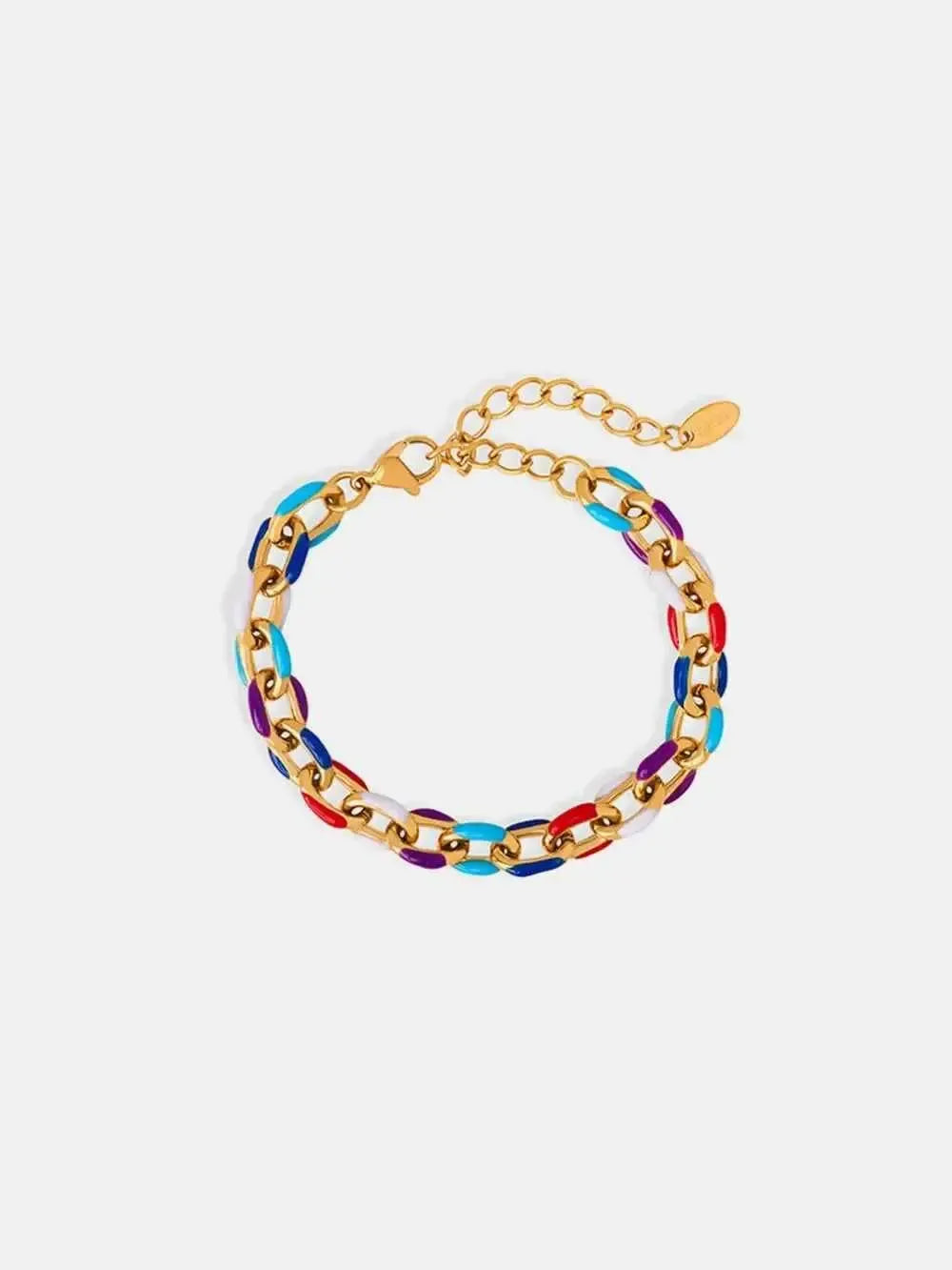 Oil‑Drip Chain Titanium Bracelet