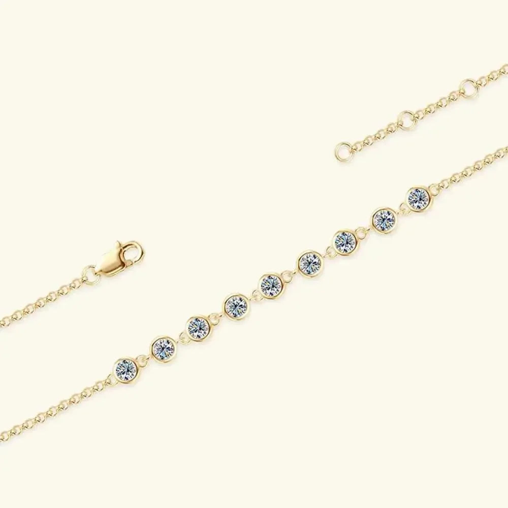 Sterling Silver Moissanite Bracelet