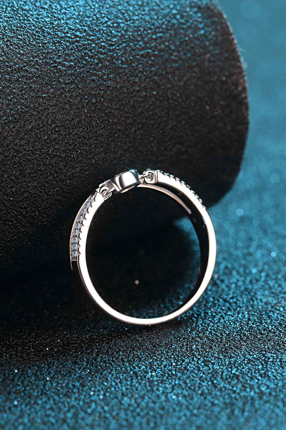 925 Silver Moissanite Statement Ring