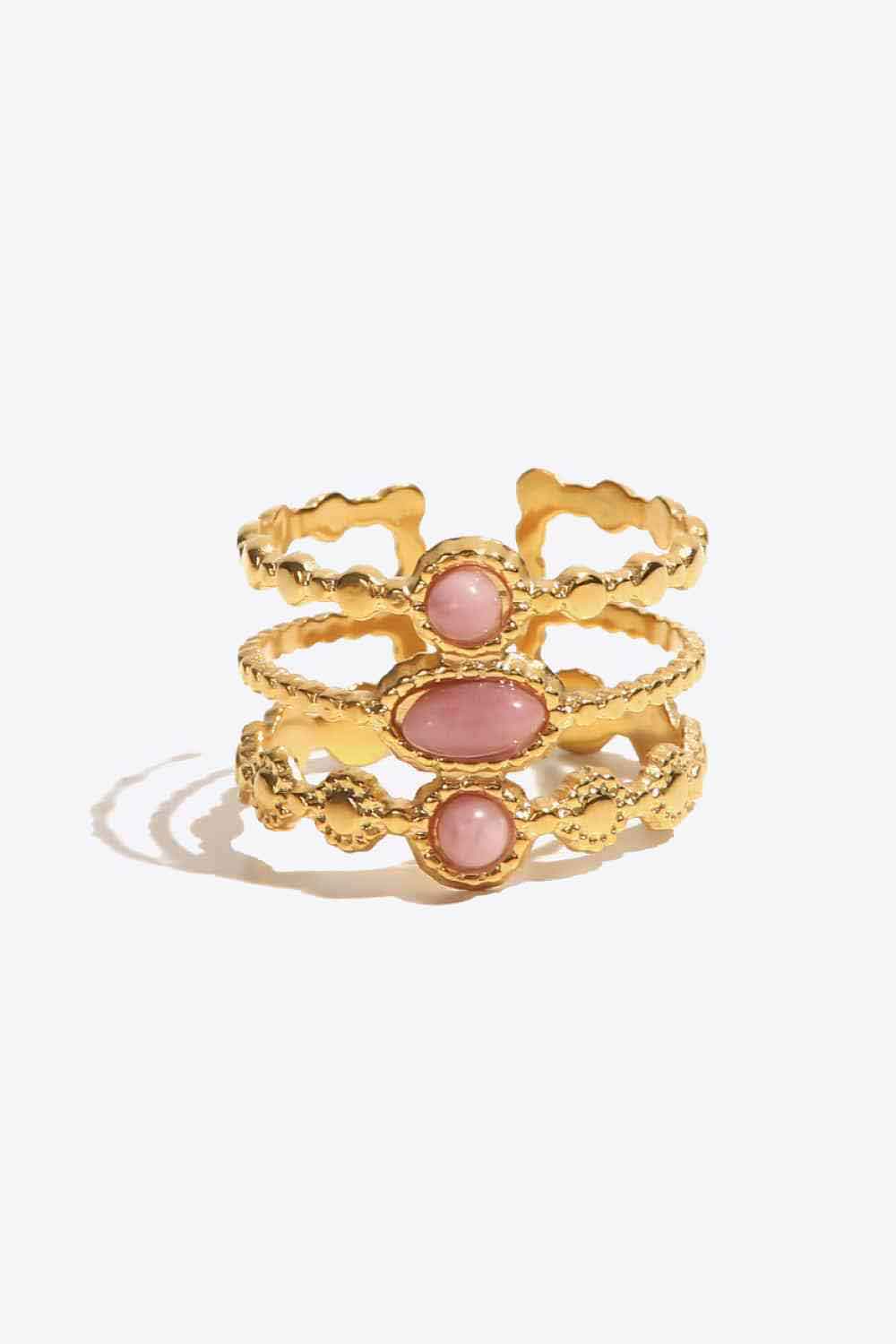 Trendy Triple Band Steel Ring