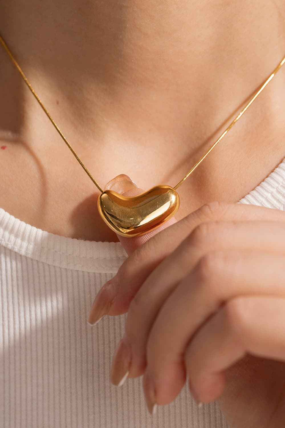 18K Gold-Plated Heart Necklace