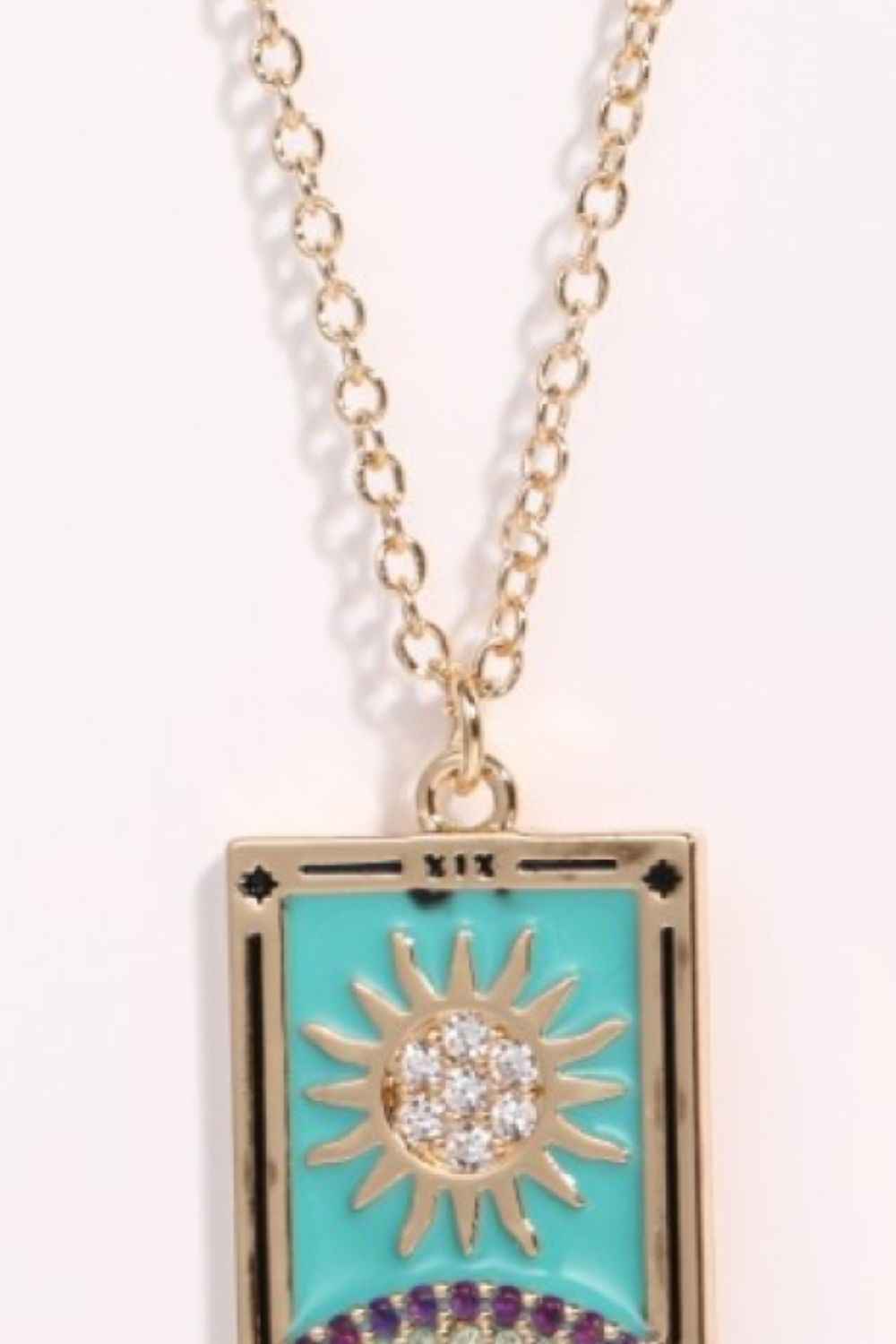 Tarot Card Pendant Stainless Necklace