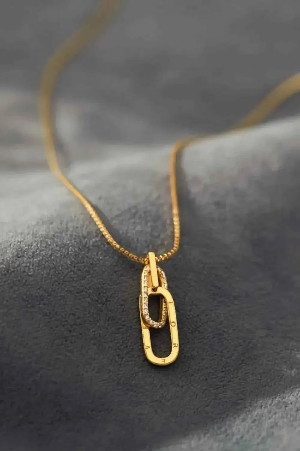 Sparkling Zircon Silver Pendant Necklace