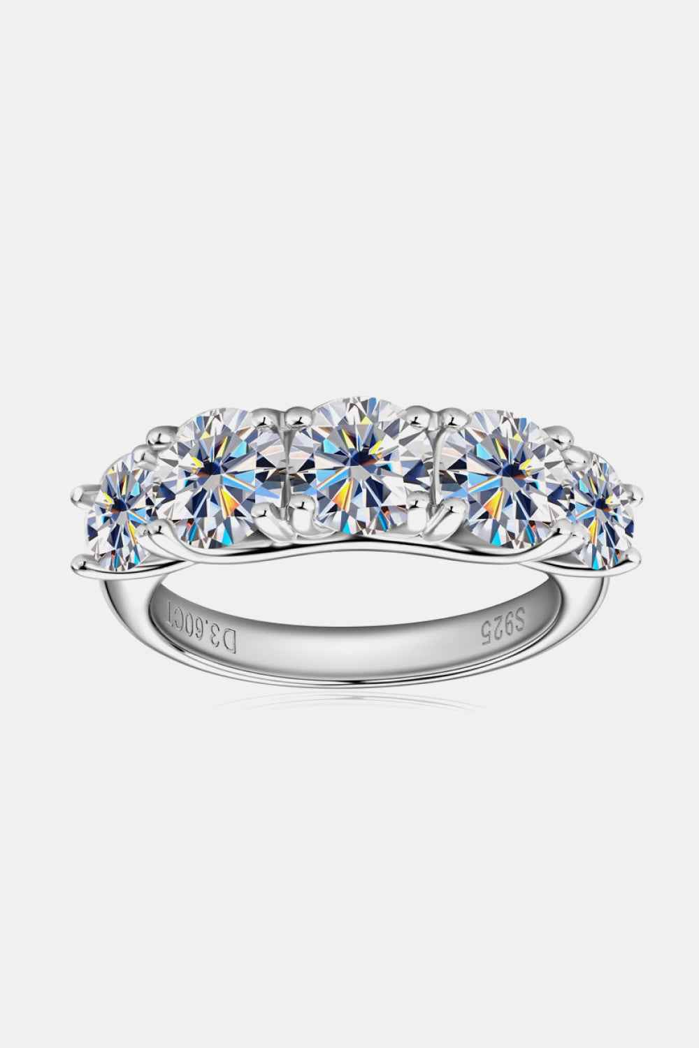 925 Silver Moissanite Wedding Ring
