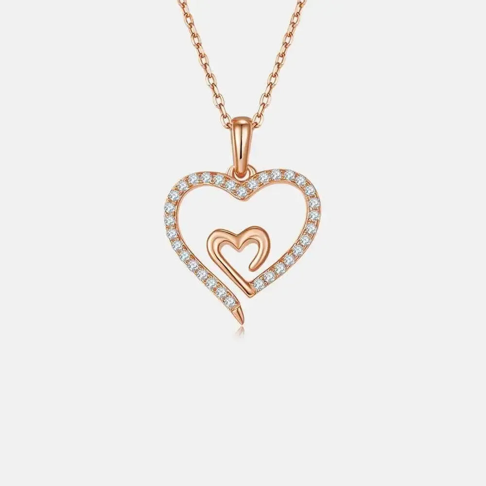 Romantic Heart‑Shape Moissanite Pendant