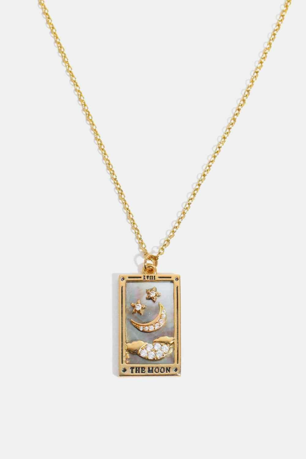 Tarot Card Pendant Stainless Necklace
