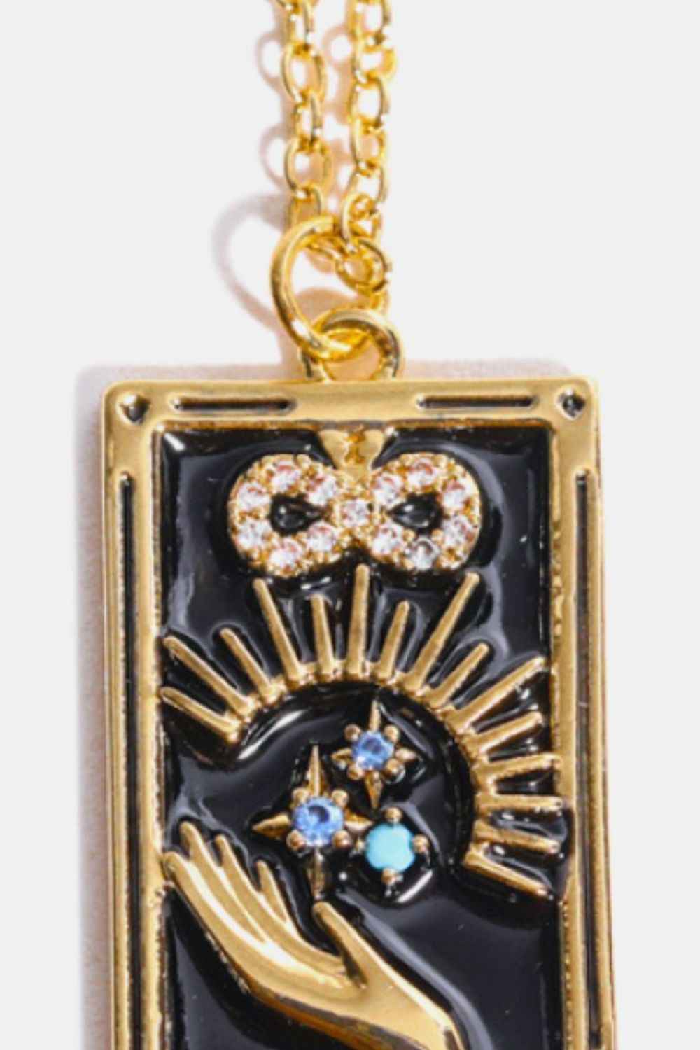 Tarot Card Pendant Stainless Necklace