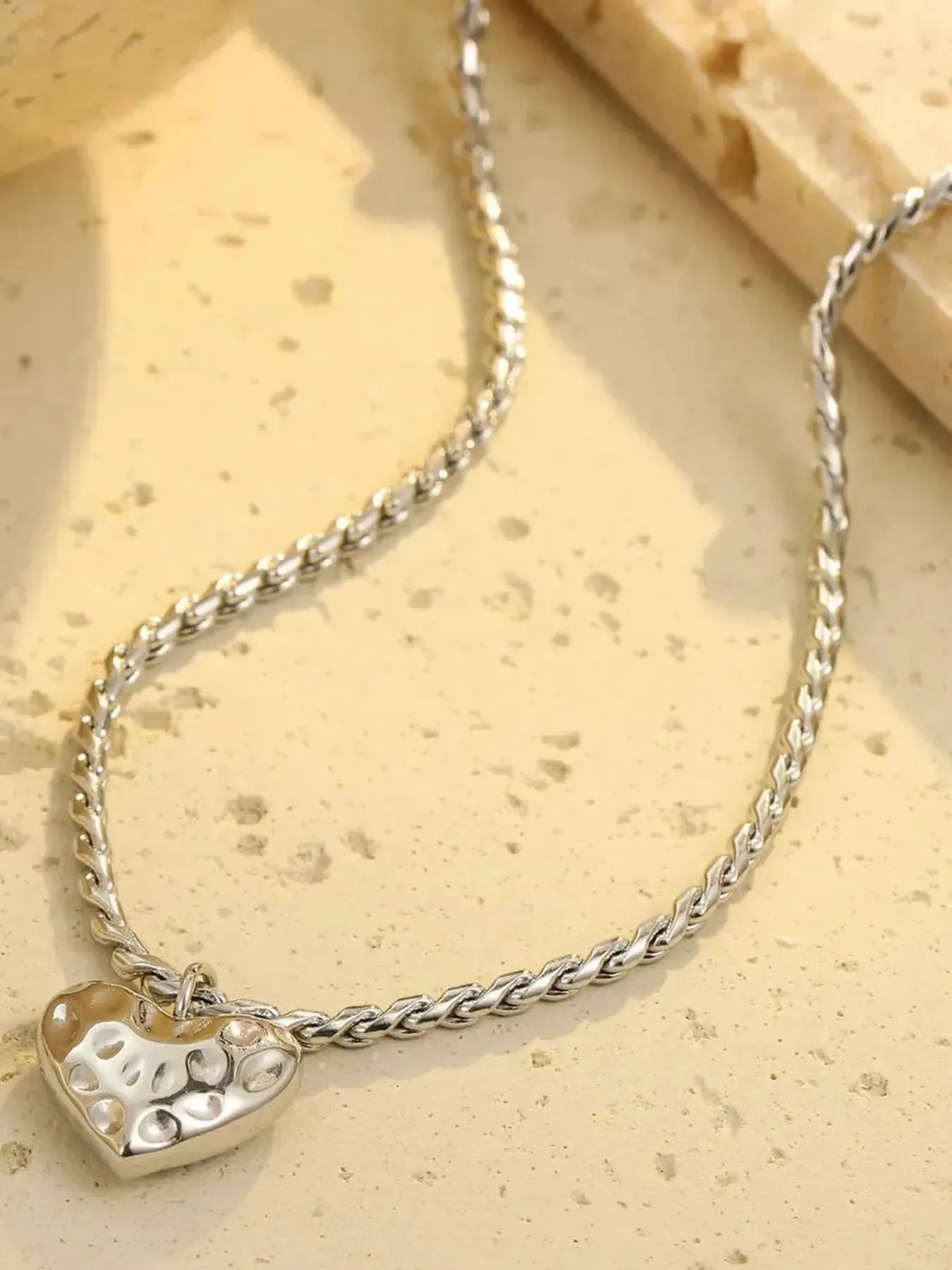 Pure Heart – 18K Gold-Plated Stainless Steel Necklace