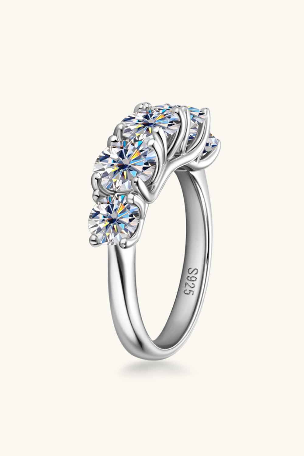 925 Silver Moissanite Wedding Ring