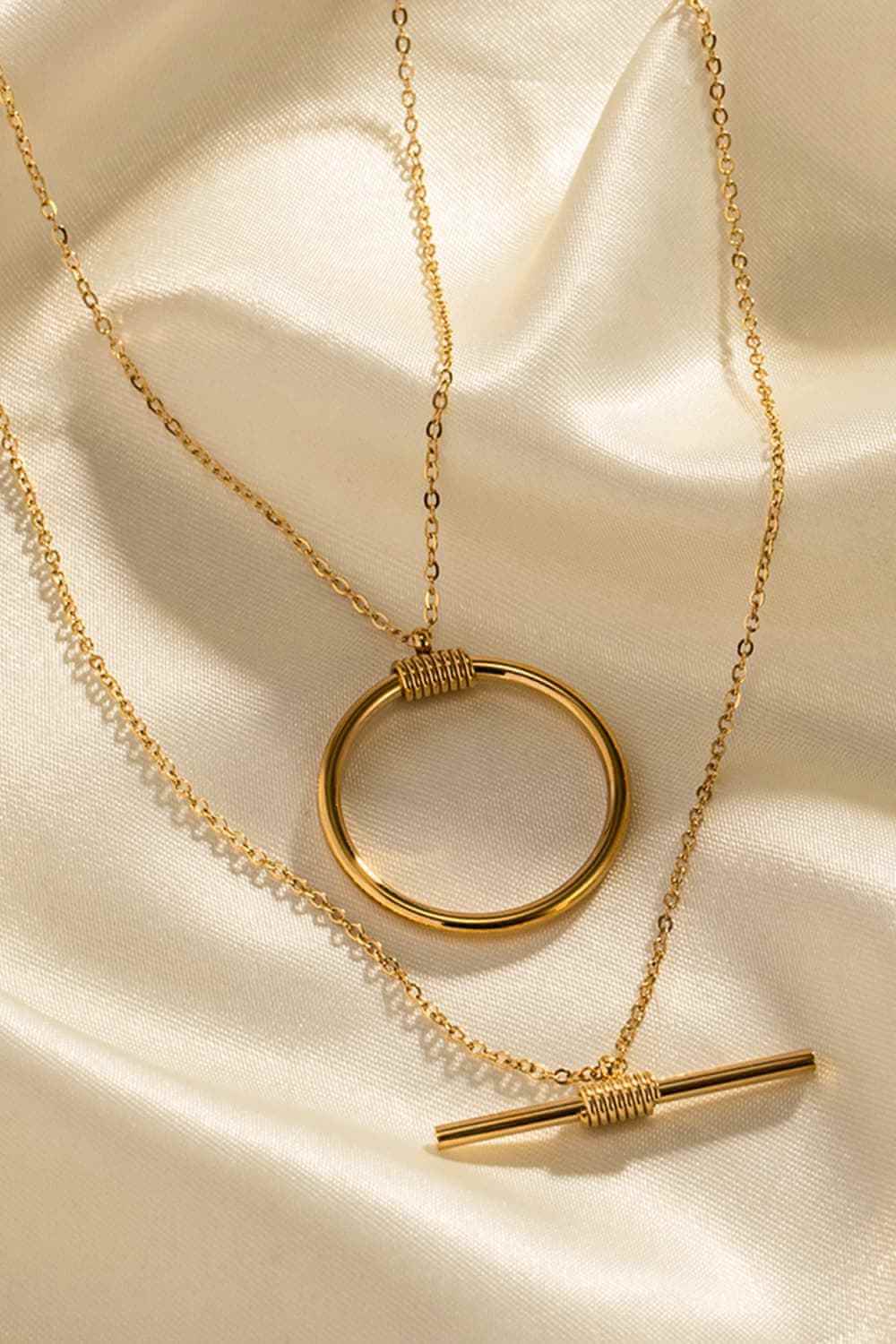 Sleek 18K Gold Double‑Layer Chain