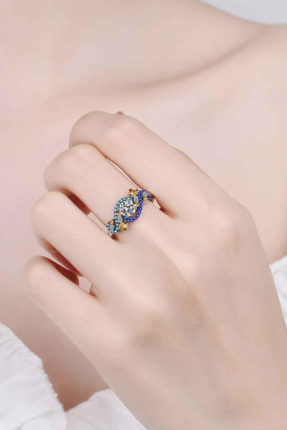 Bold Moissanite Dual-Tone Band