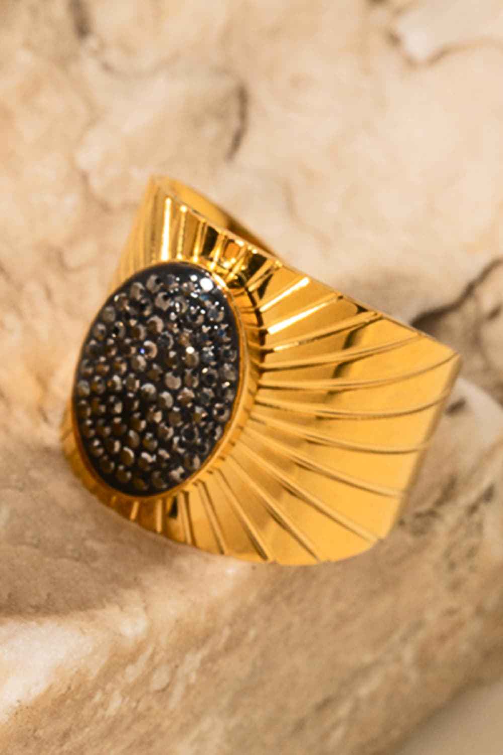 Wide Band Stainless Steel Ring