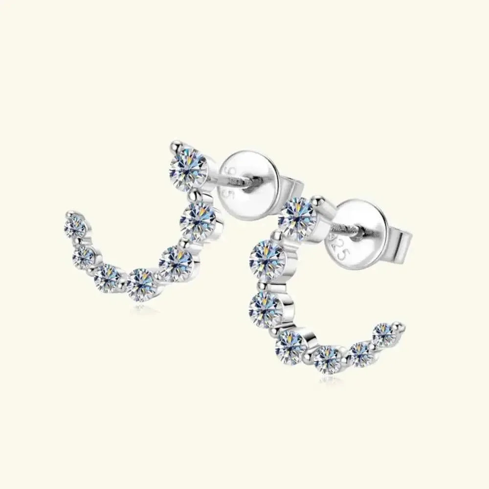 Brilliant Moissanite in Sterling Silver