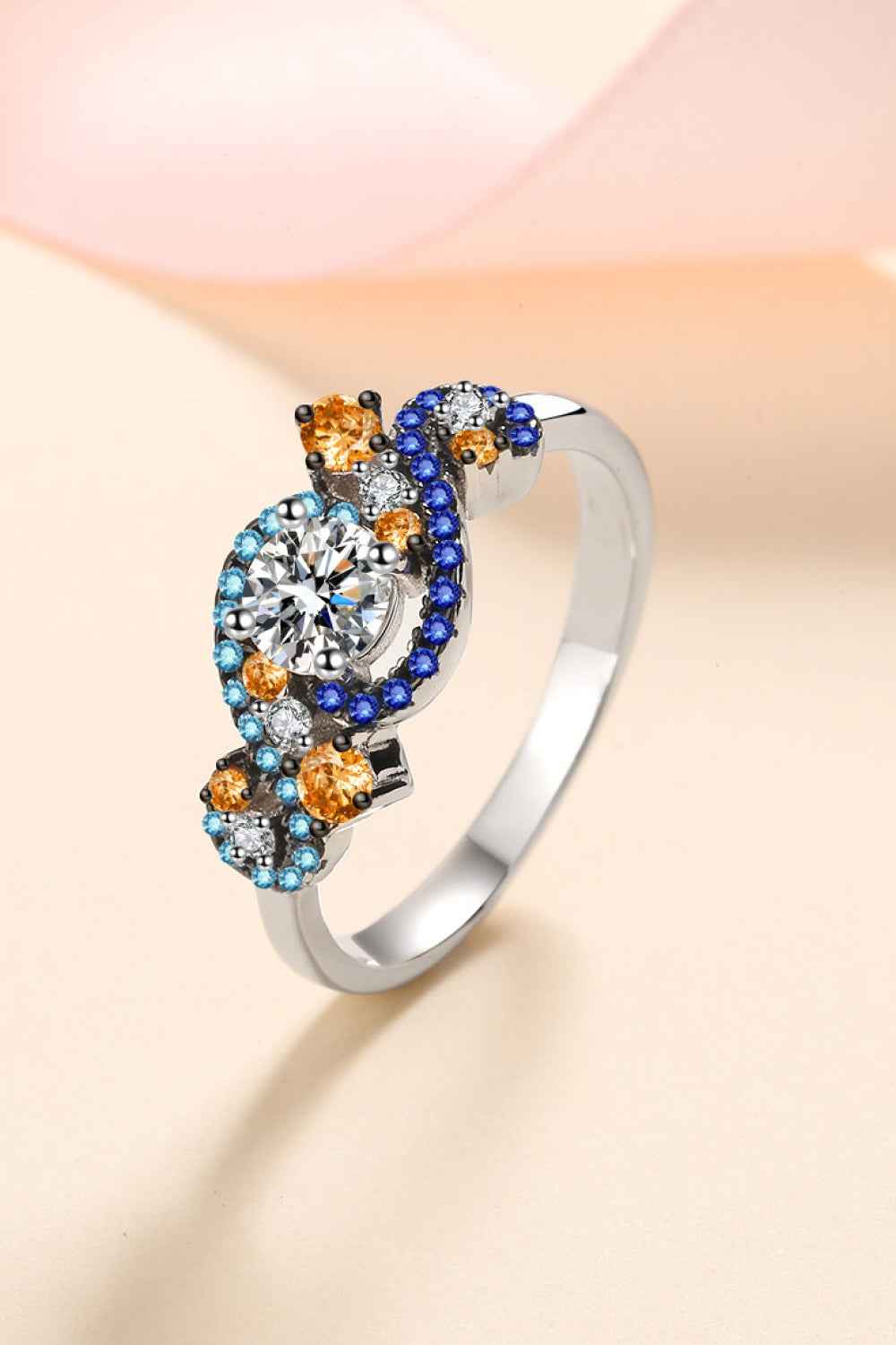 Bold Moissanite Dual-Tone Band