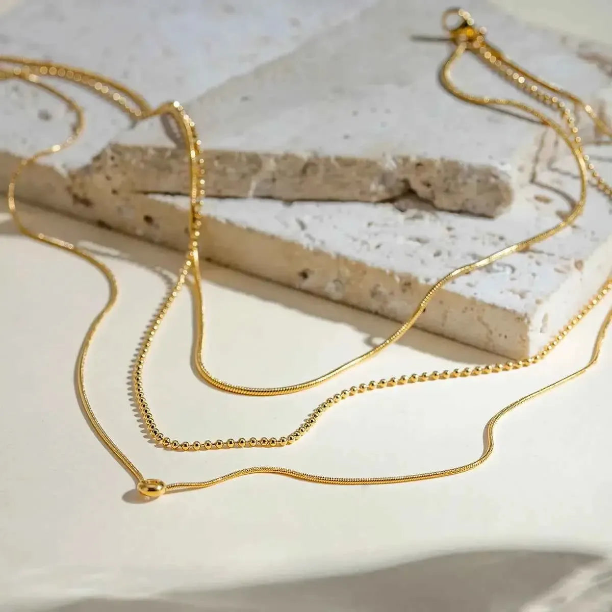 Dainty Layered Gold-Plated Necklace