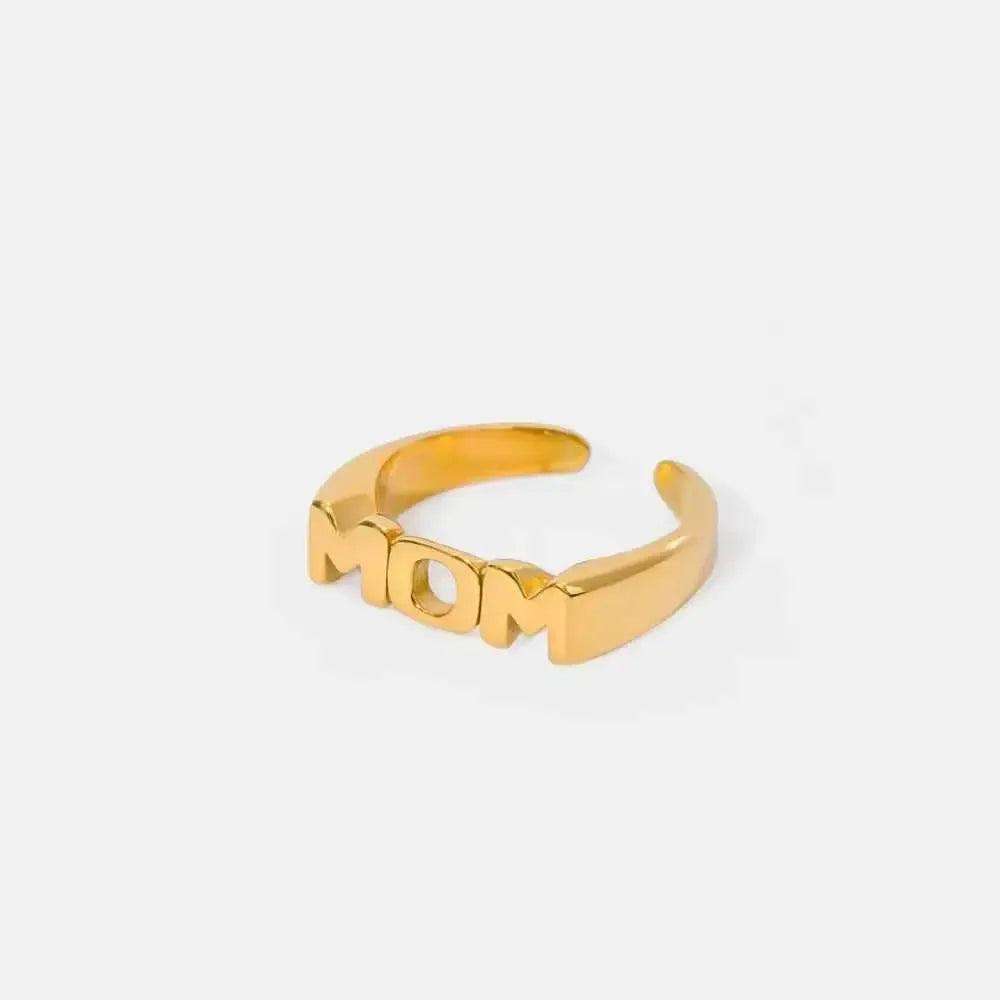 MOM Open Ring – Stainless Steel Love