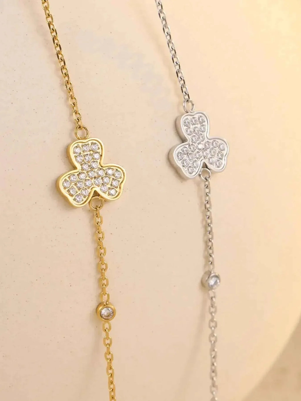 Gold Zircon Chain Bracelet