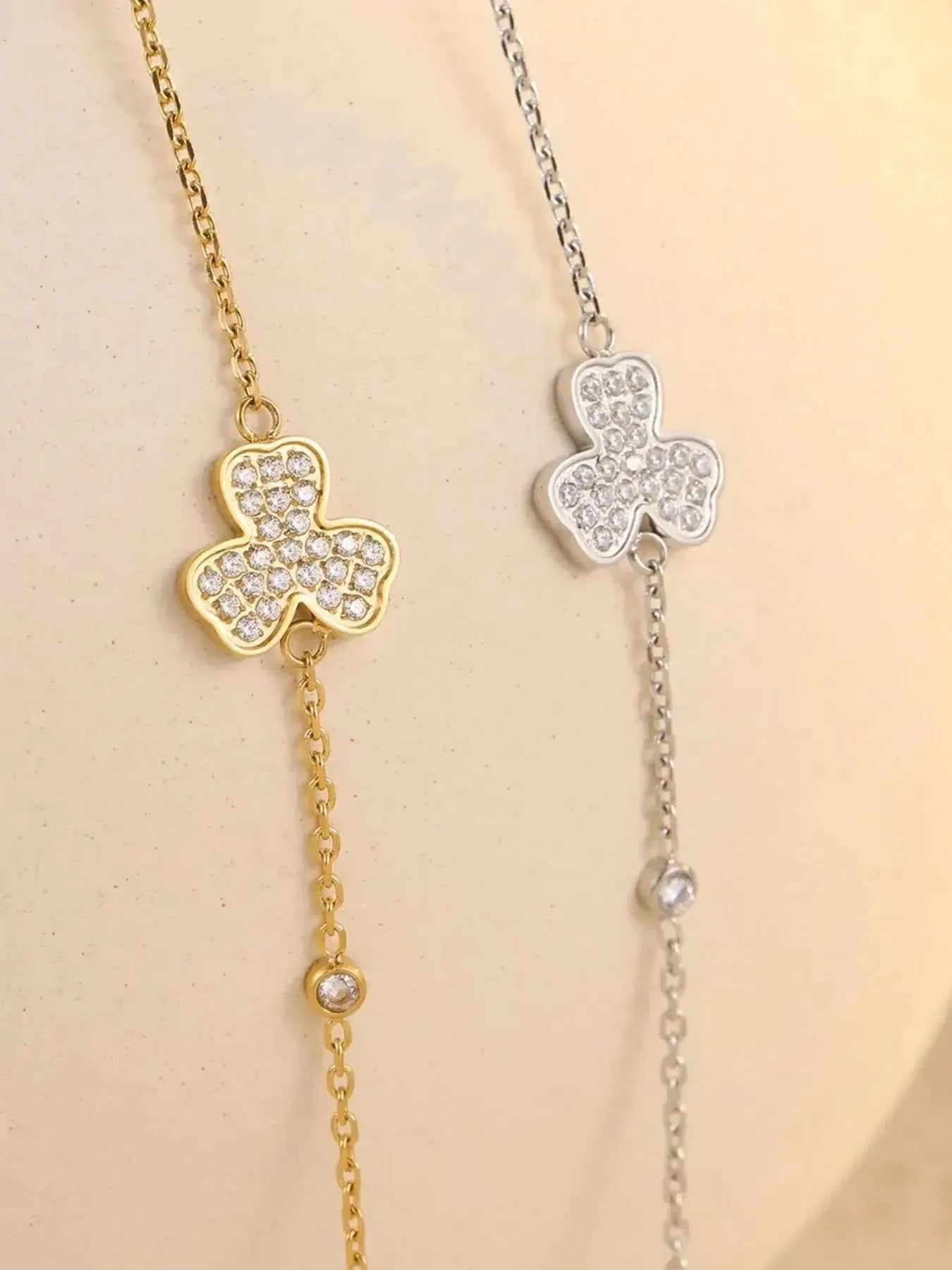 Gold Zircon Chain Bracelet