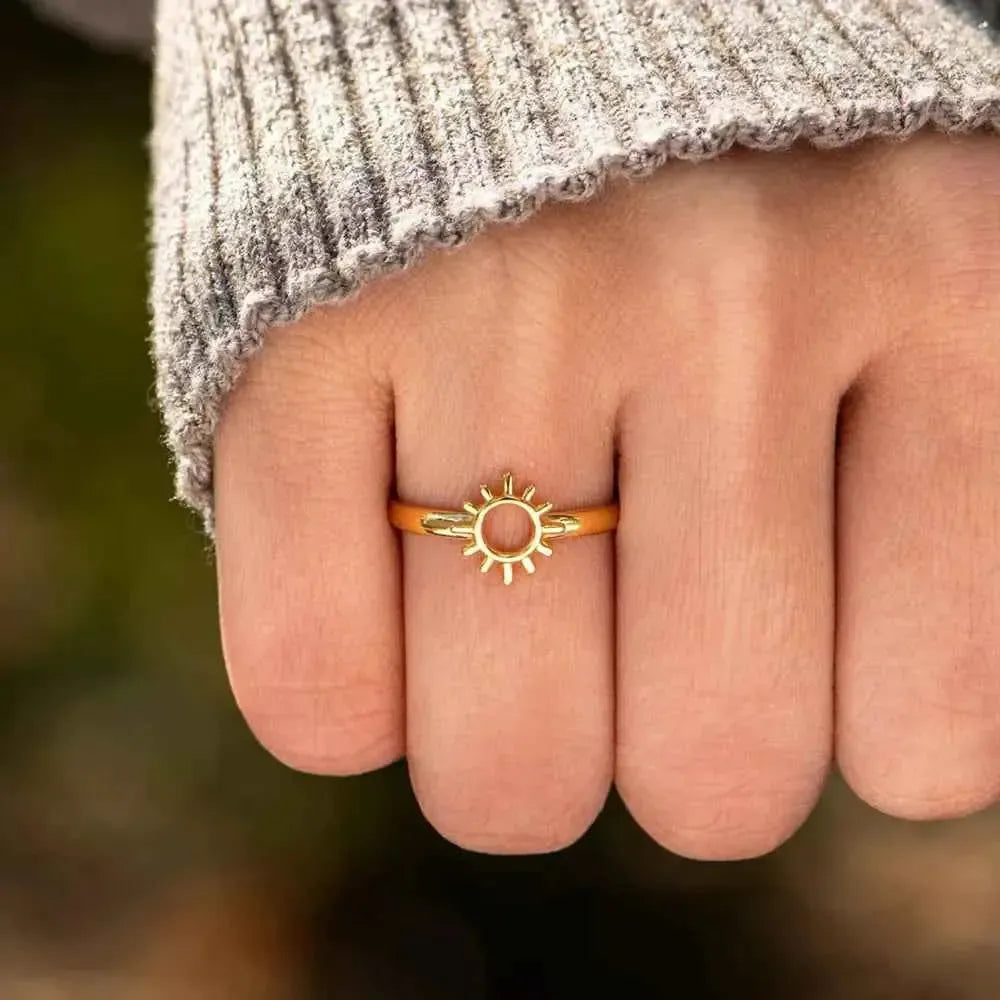 Sun Ring – 18K Gold-Plated Shine