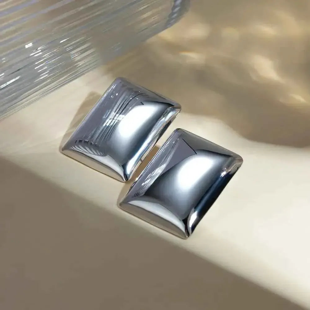 Clean-Cut Silver Studs