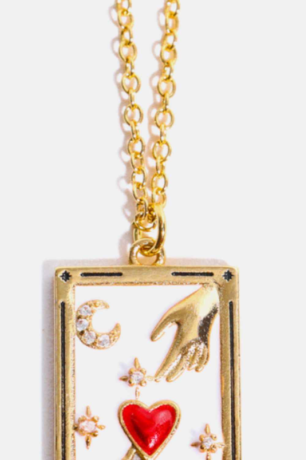 Tarot Card Pendant Stainless Necklace