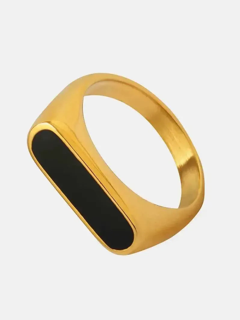 Titanium Oil Drip Ring – Bold & Modern