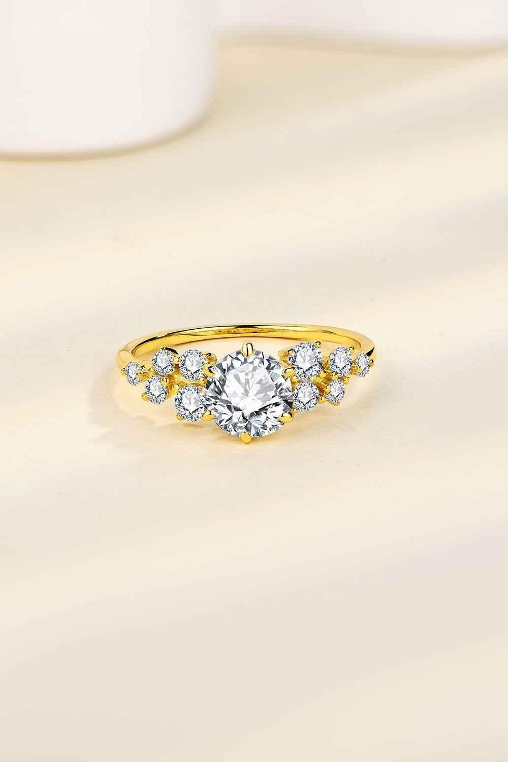 Elegant 925 Silver Moissanite Ring