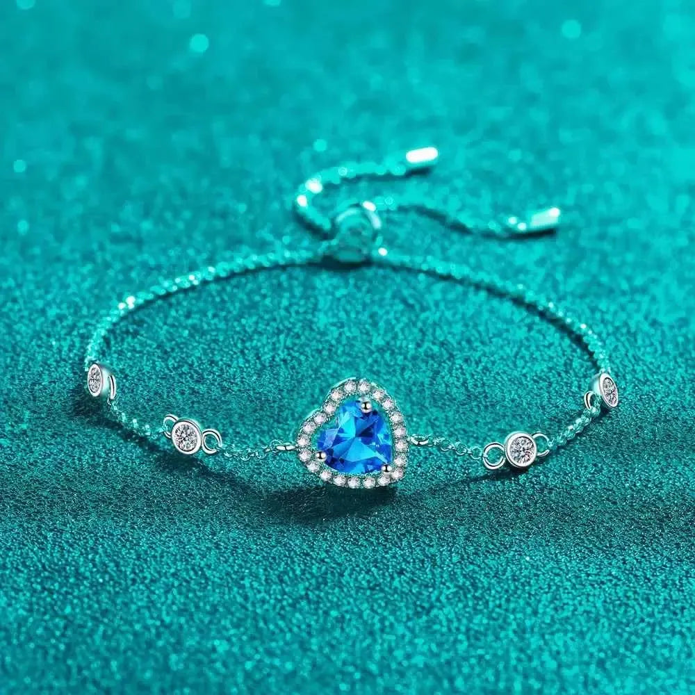 Dainty 1 Carat Silver Bracelet