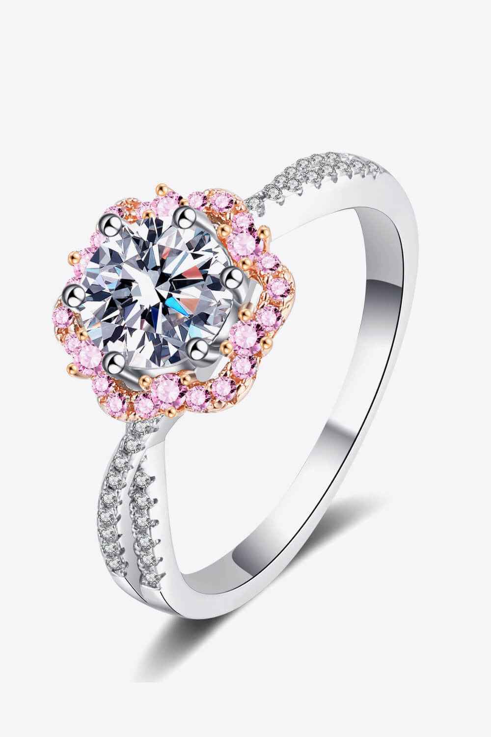 Romantic Flower-Shaped Statement Ring
