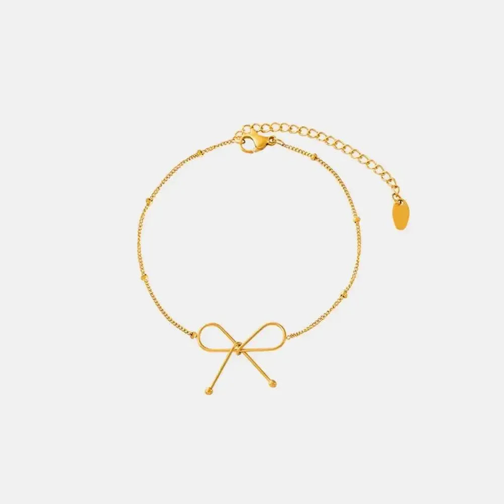 Modern Metal Bow Bracelet