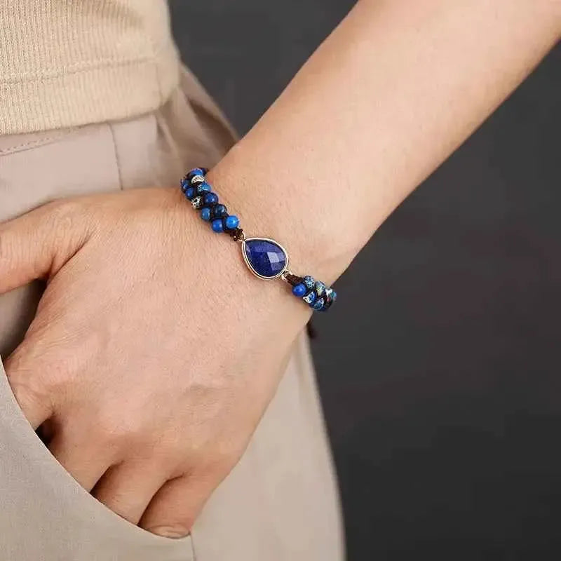 Handmade Triple‑Layer Teardrop Bracelet