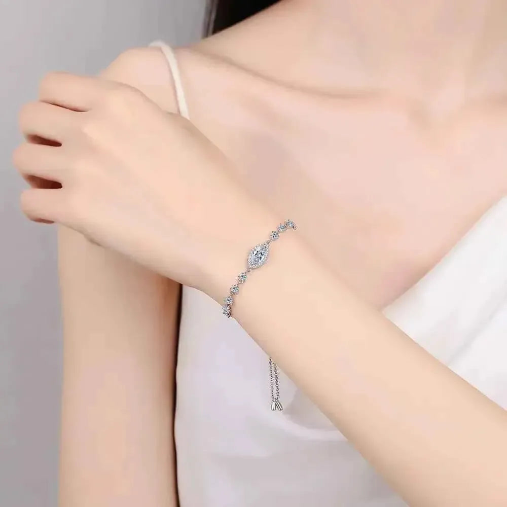 Luxury Single Moissanite Bracelet