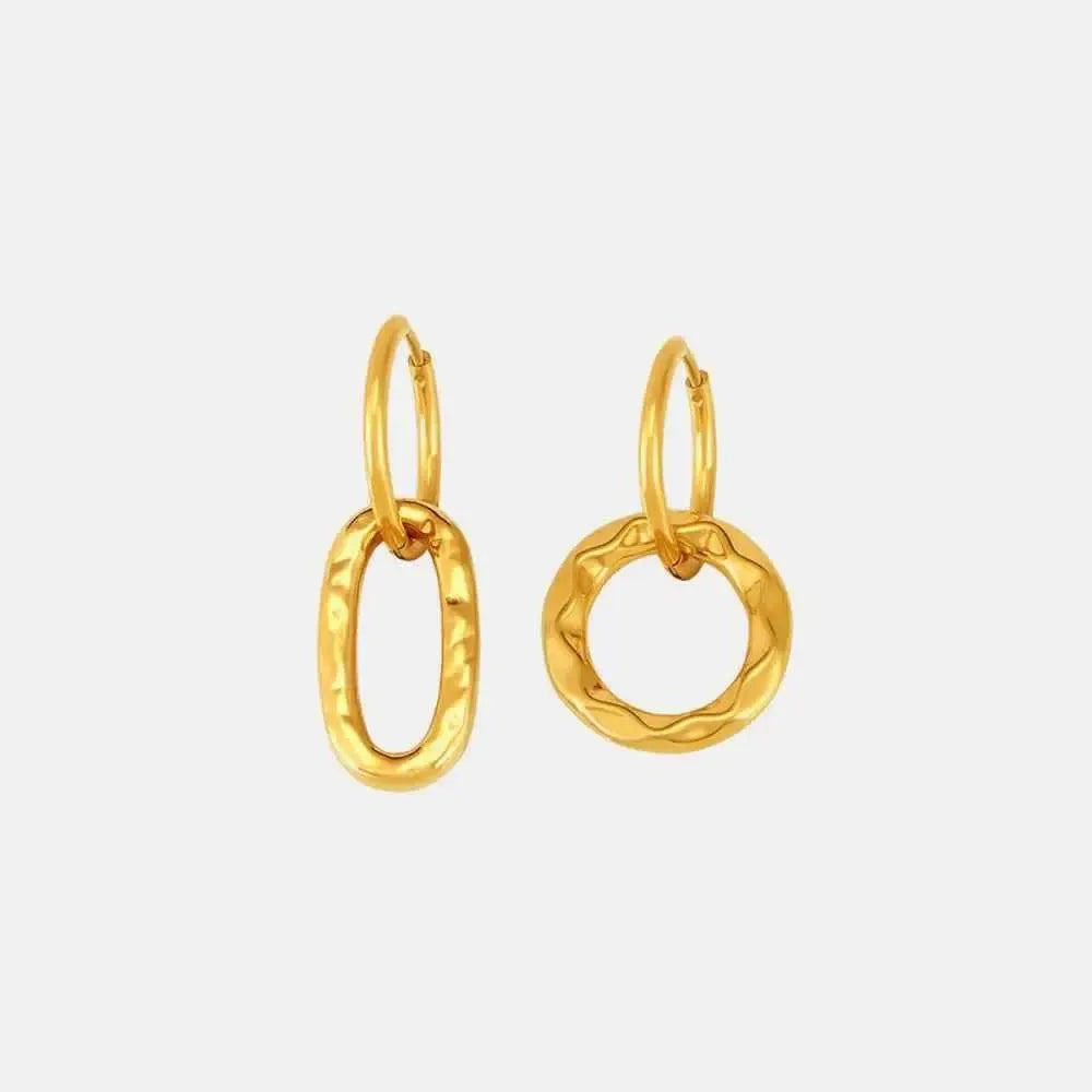 Polished Circular Gold Hoops