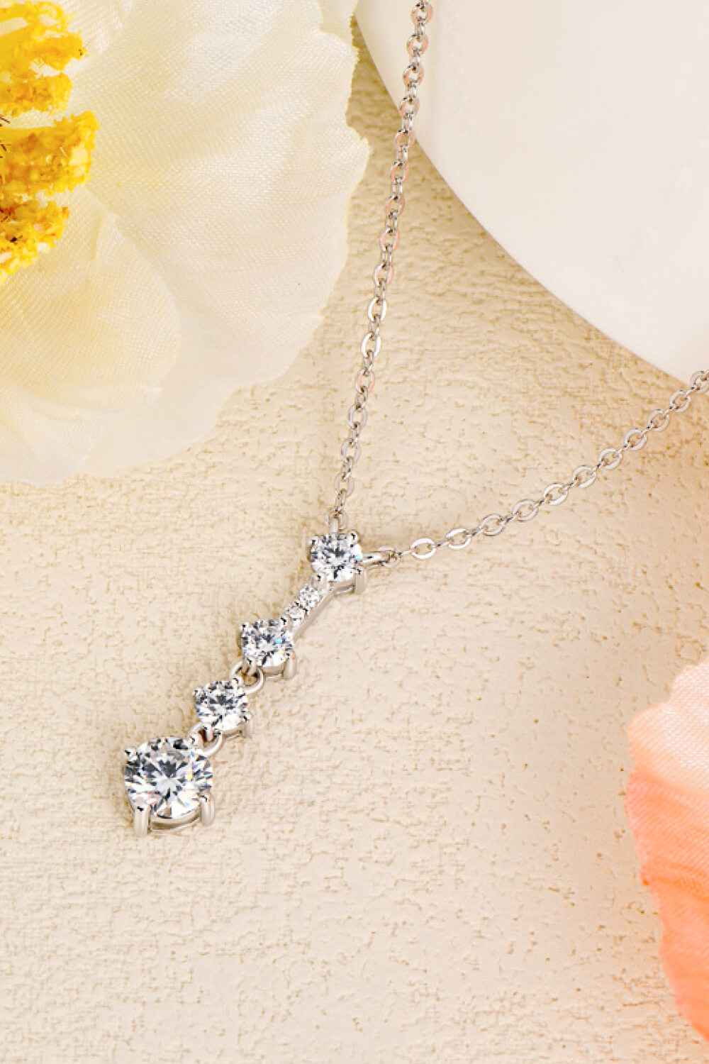Elegant Multi‑Moissanite Necklace