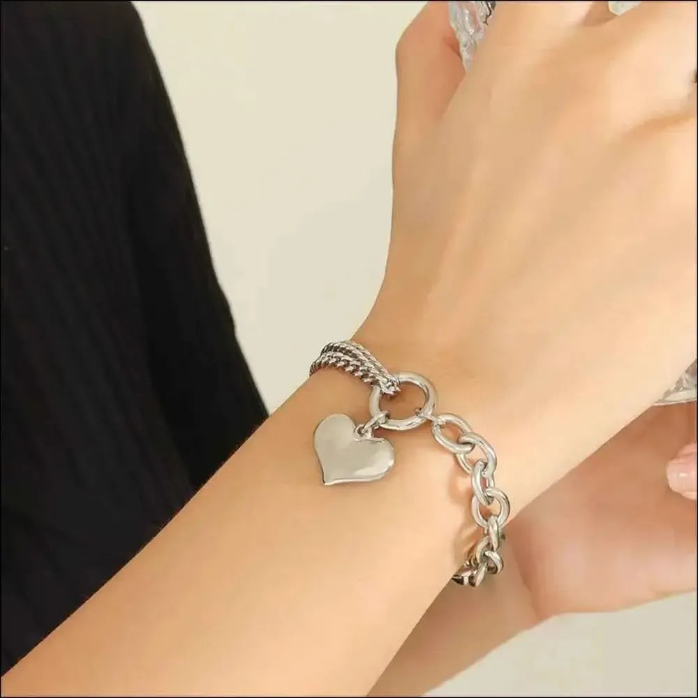Chunky Half-Chain Titanium Bracelet