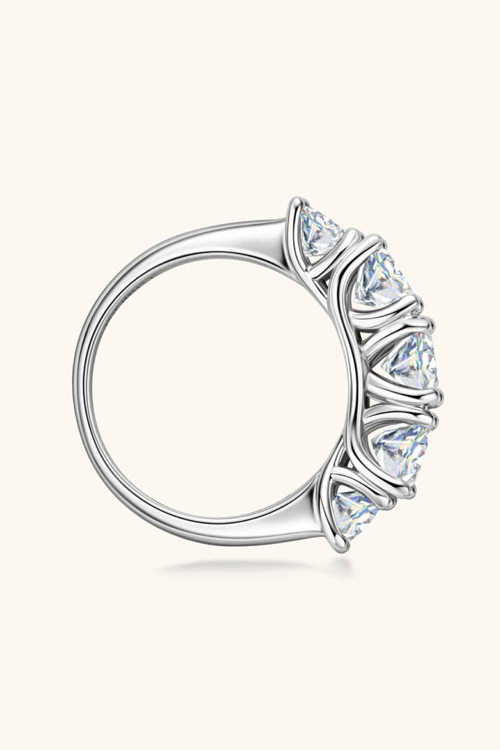925 Silver Moissanite Wedding Ring