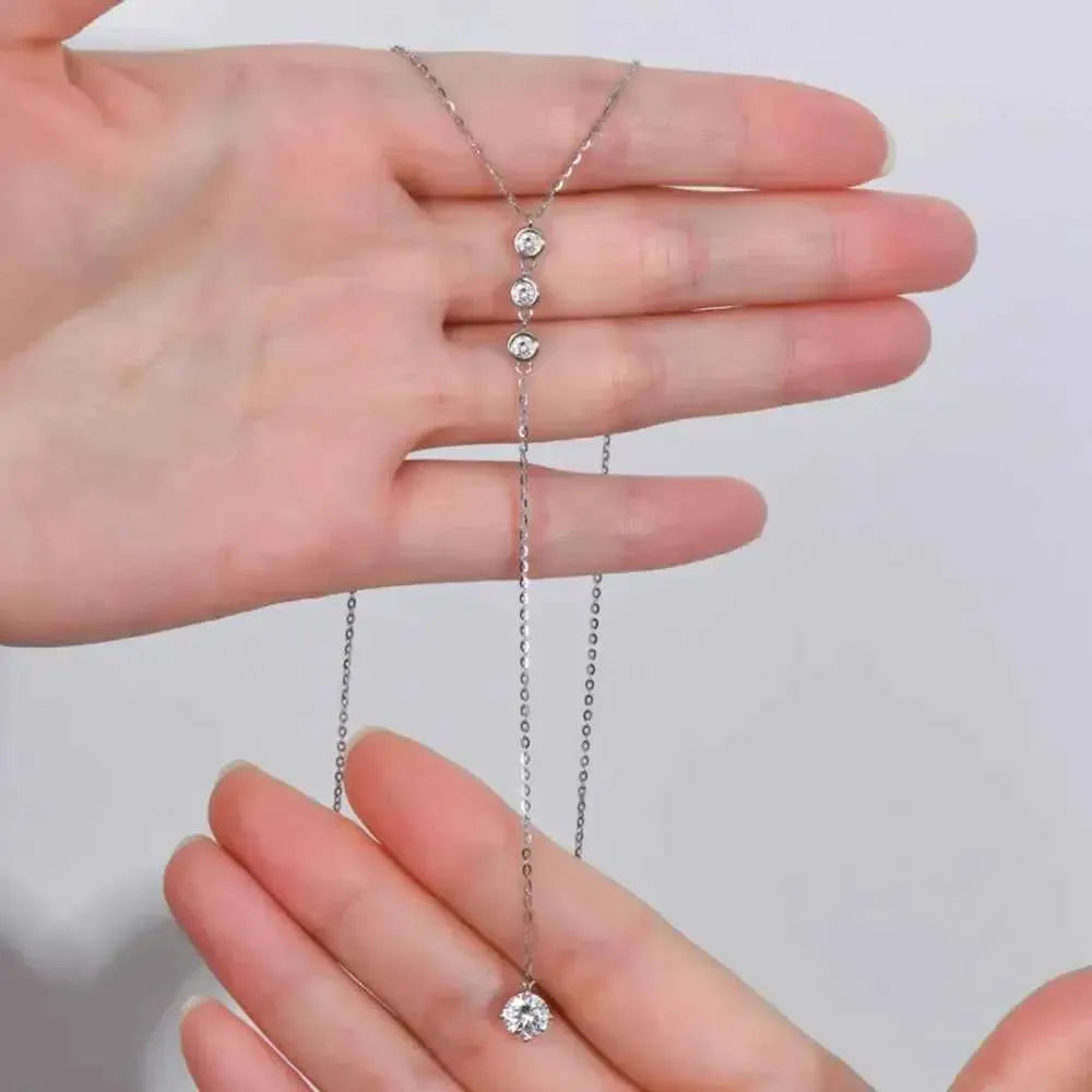 Elegant 1.3 Ct Moissanite Necklace