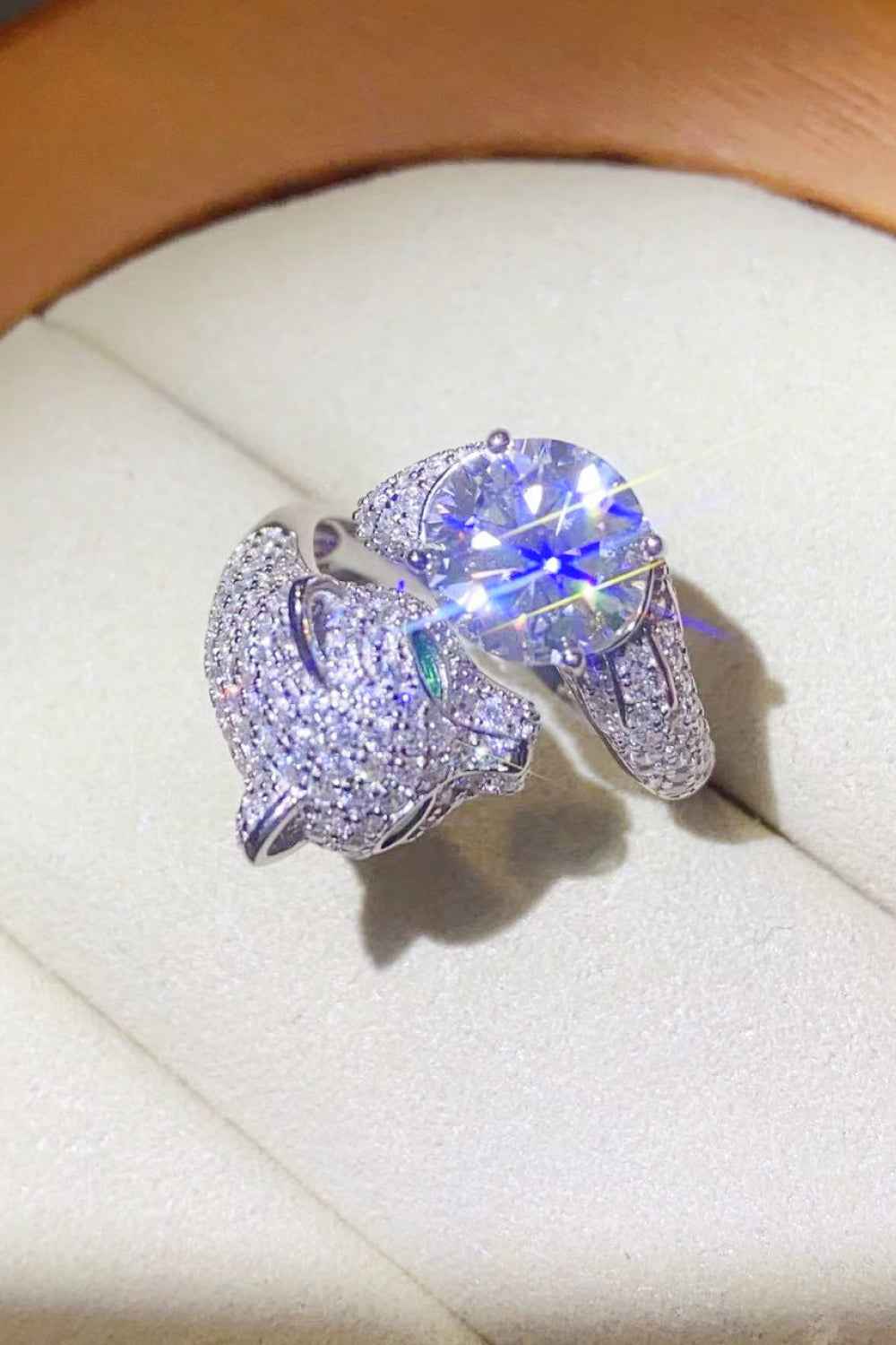 2 Carat Animal Moissanite Ring
