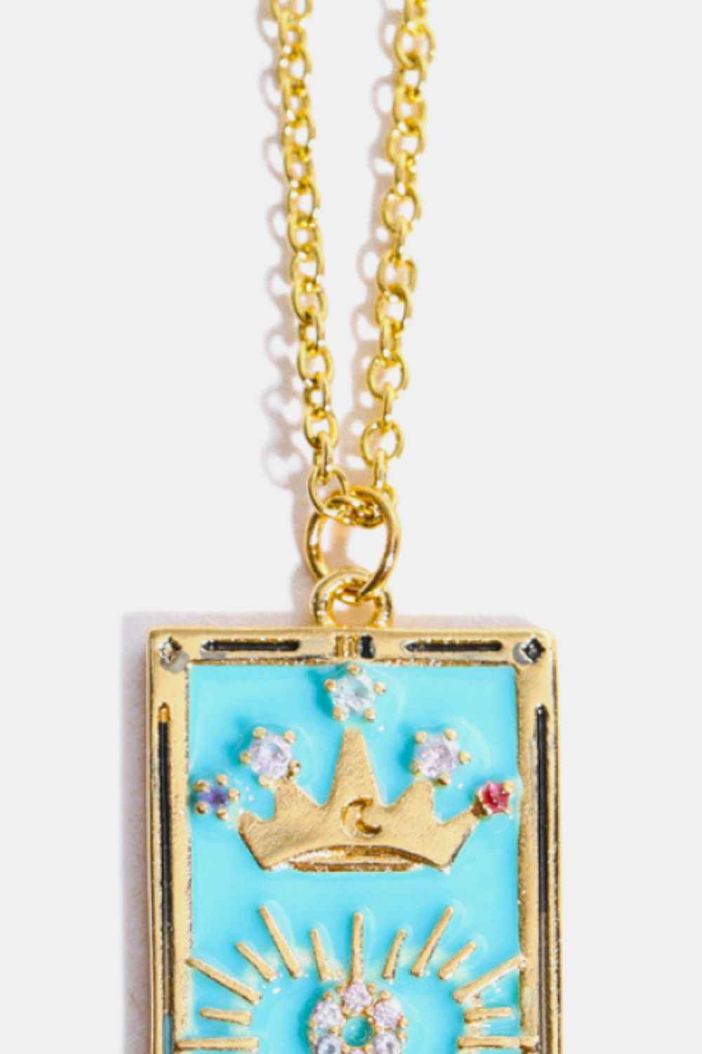 Tarot Card Pendant Stainless Necklace