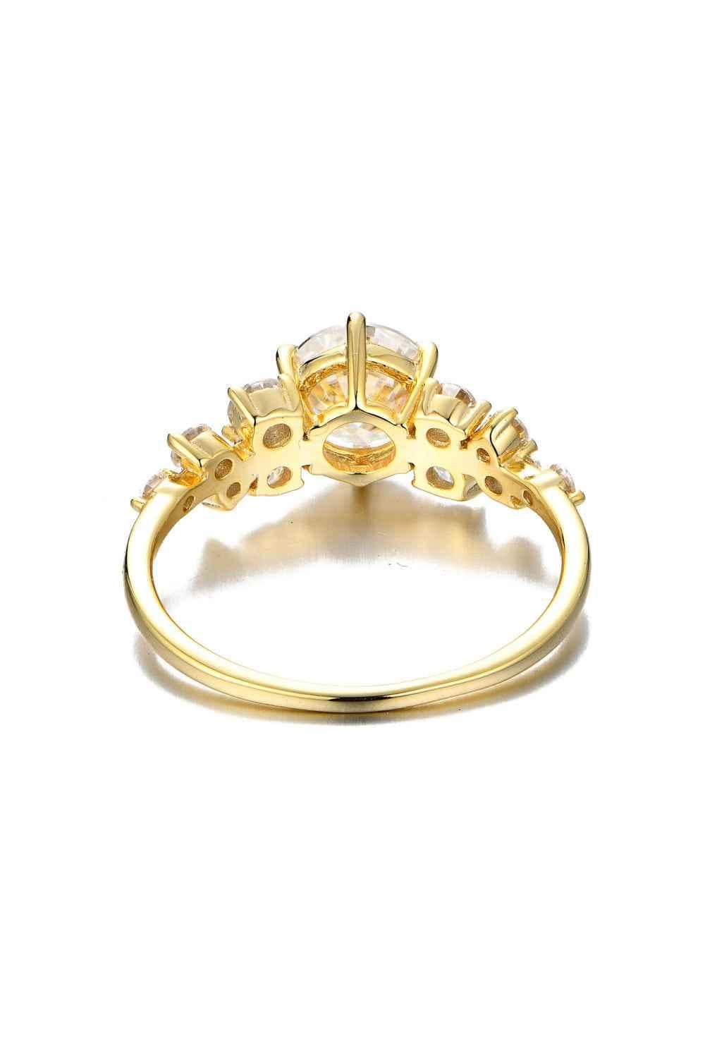 Elegant 925 Silver Moissanite Ring
