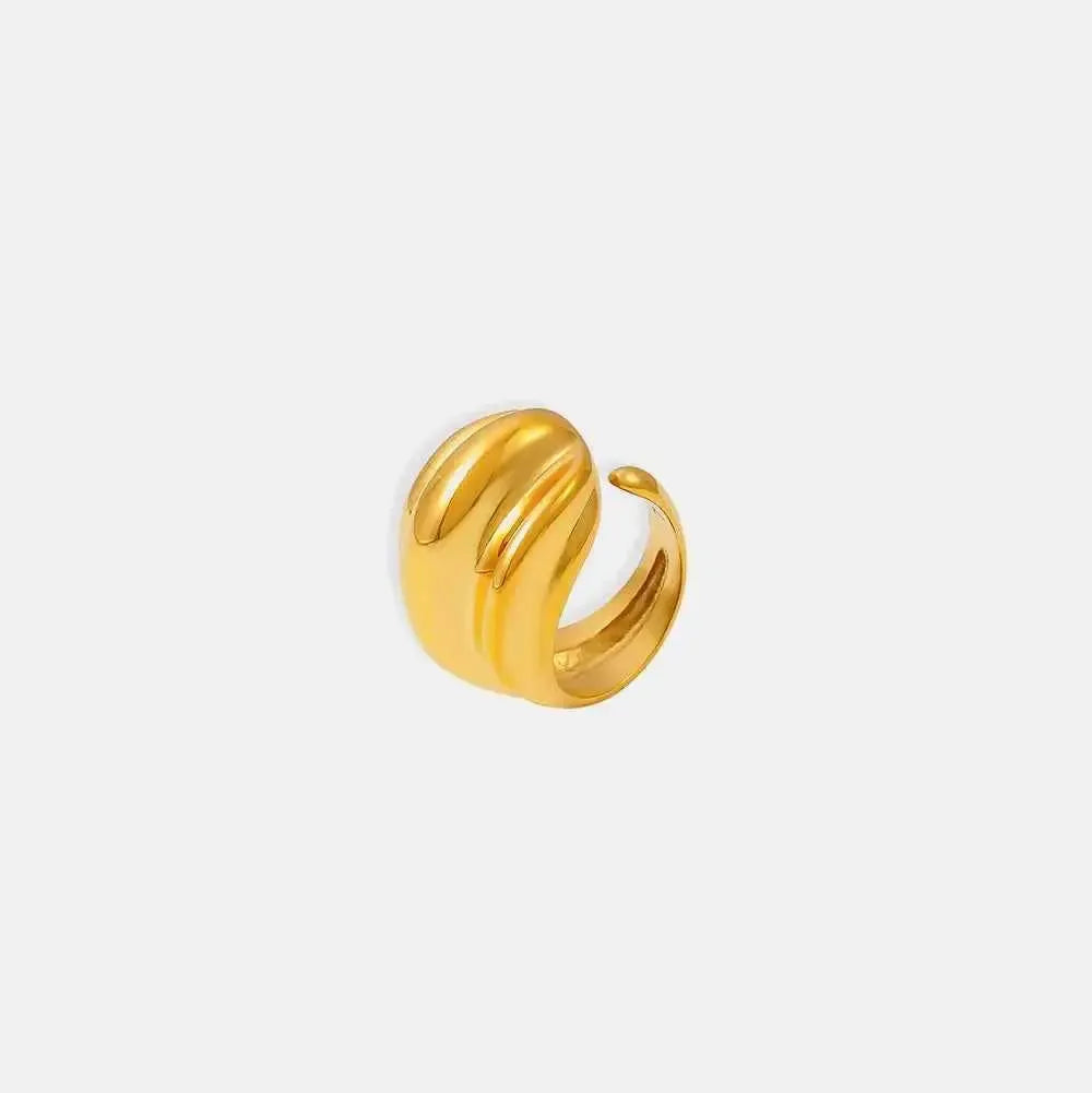 Titanium Steel Ring – Sleek Open Band