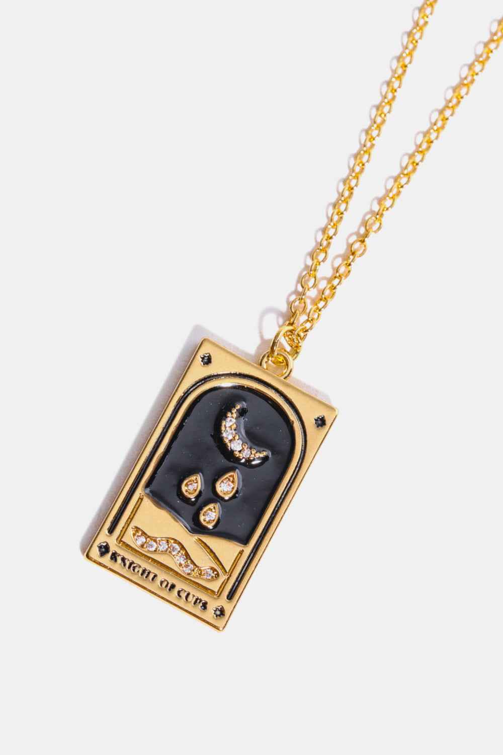Tarot Card Pendant Stainless Necklace