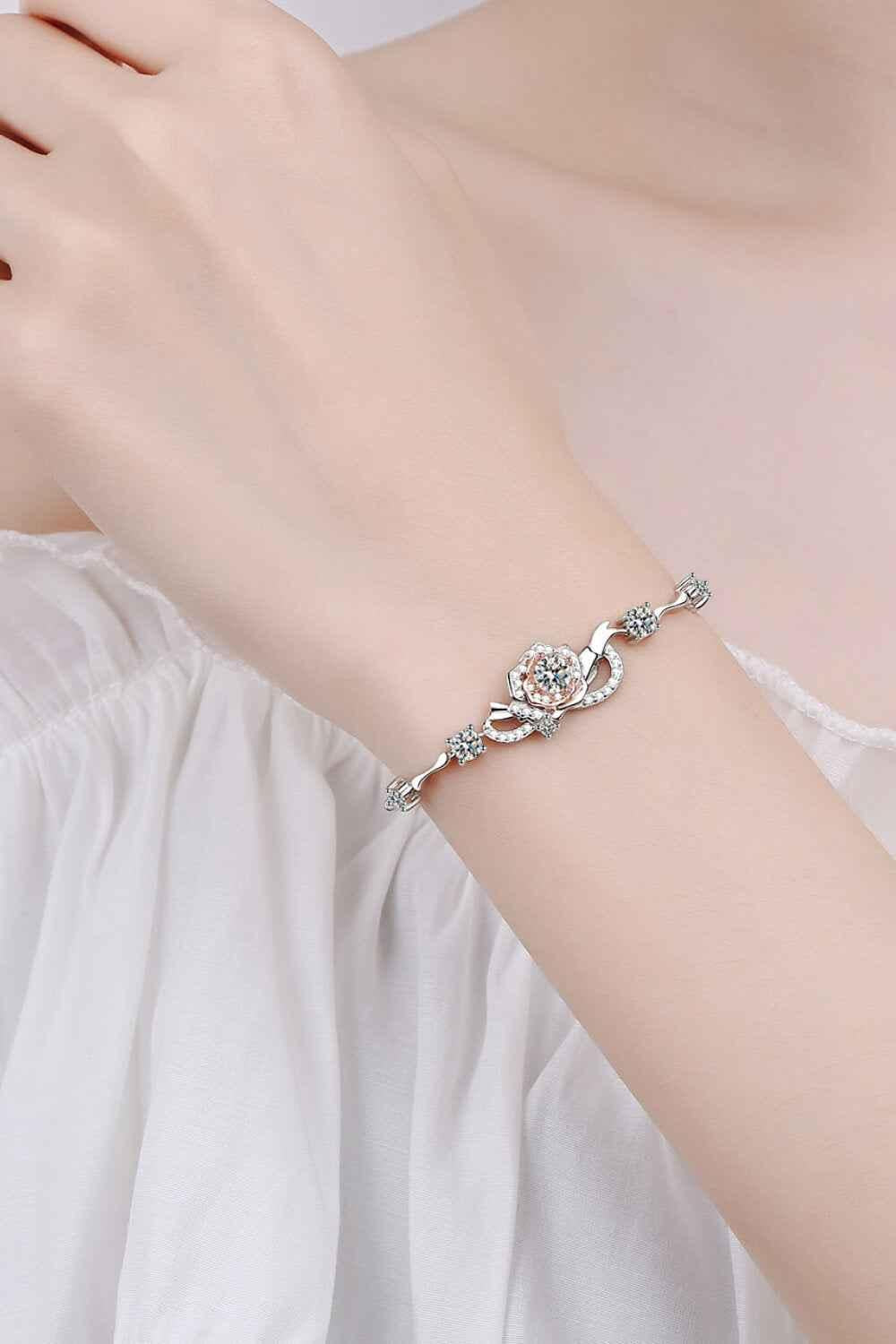 Classic Silver Moissanite Tennis Bracelet