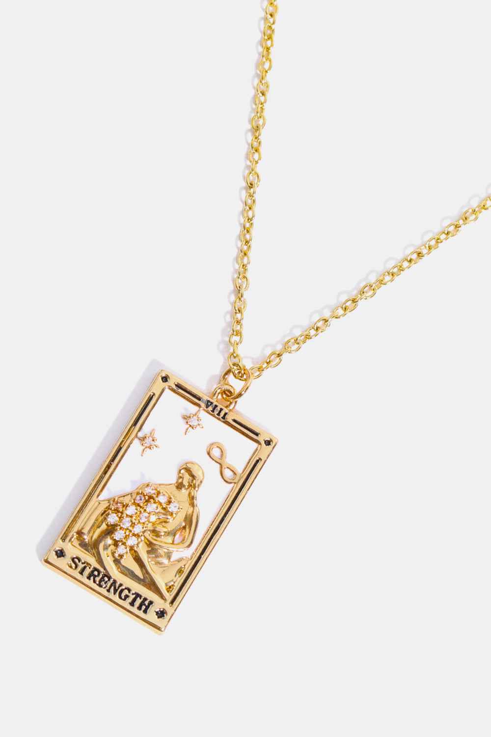 Tarot Card Pendant Stainless Necklace